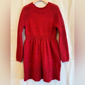 Size 5T Red Knit Dress